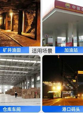 led防爆灯加油站投光灯厂房仓库车间防潮吸顶灯免维护防爆工矿灯