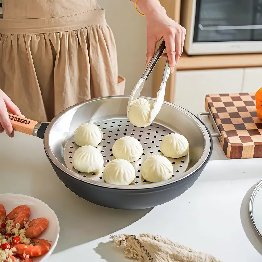 加厚不锈钢蒸盘家用厨房炒锅蒸锅蒸架铁锅蒸格蒸屉锅蒸笼不锈钢件,淘宝优惠券,粉丝福利购,淘宝优惠卷