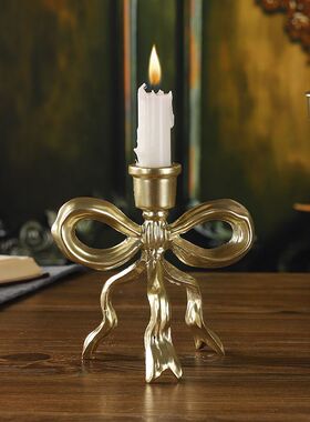 创意新款复古香薰铁艺烛台高档桌面客厅电视柜书柜家居装饰品摆件