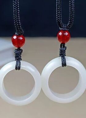 菩提戒指自己打磨白玉菩提戒指项链情侣手工DIY材料包菩提根原籽