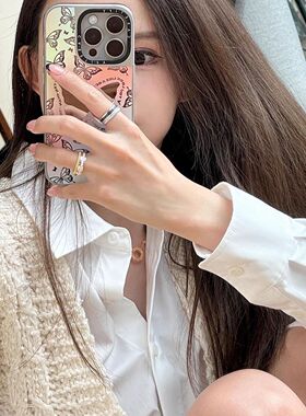 Star Ray罗缎素圈戒指女18K玫瑰金经典宽窄戒叠戴指环2026男女款