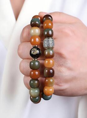 多宝珠敦煌菩提双圈手串男款生肖