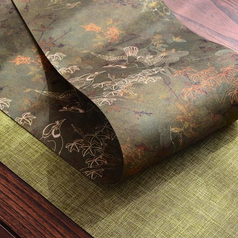 复古防水仿云纱茶席双层中式禅意茶桌旗茶垫布轻奢茶台茶几布桌布,淘宝优惠券,粉丝福利购,淘宝优惠卷