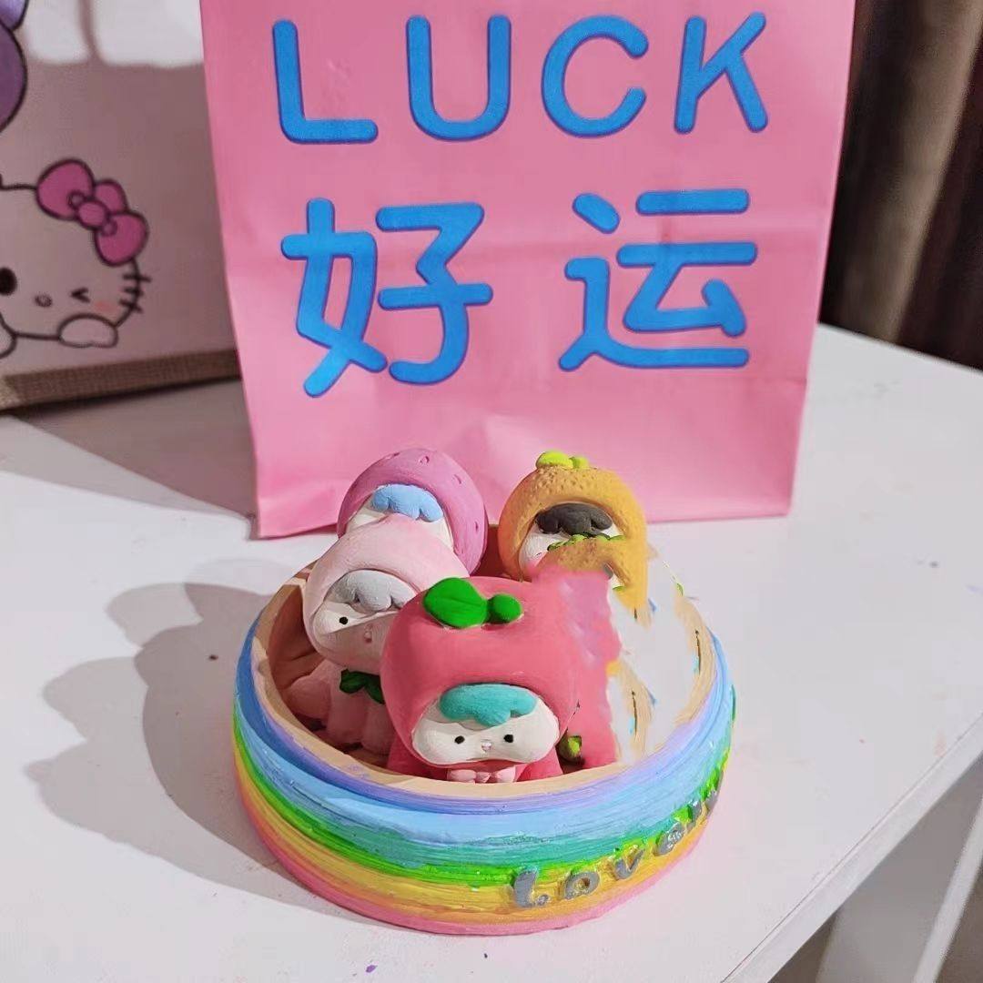 小红书同款蒸笼水果崽崽香薰石膏材质一人一笼蒸蒸日上地摊,淘宝优惠券,粉丝福利购,淘宝优惠卷