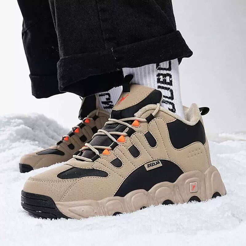 乔丹格兰冬季加绒加厚运动鞋男防寒保暖45码男鞋子东北防滑雪地靴,淘宝优惠券,粉丝福利购,淘宝优惠卷