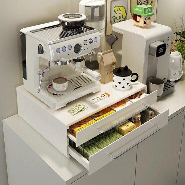 厨房微波炉烤箱置物架延伸台面家用双层电饭锅多功能收纳神器拉柜,淘宝优惠券,粉丝福利购,淘宝优惠卷