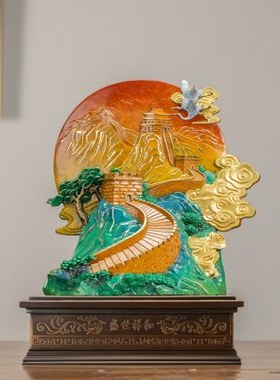 朱炳仁铜 盛世祥和玄关客厅办公室装饰摆件