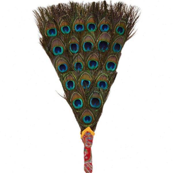 孔雀扇子手工编织贲巴壶五眼文巴扇净水吉祥草羽毛扇奔巴壶摆件,淘宝优惠券,粉丝福利购,淘宝优惠卷