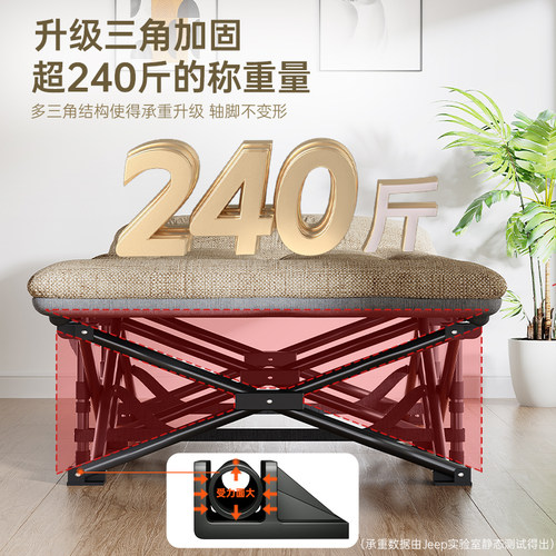 JEEP吉普折叠床躺椅午休睡神器床办公室单人床垫一体午睡床行军床 - 图3