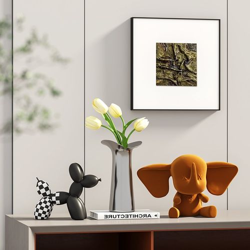 轻奢高档玄关入户摆件高级感客厅鞋柜隔断屏风柜小众艺术软装饰品 - 图3