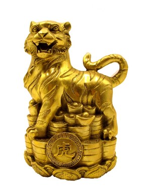 纯铜十二生肖摆件大号铜鼠牛虎兔龙蛇马羊猴鸡狗猪工艺品家居摆设