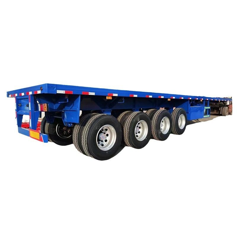 40英尺三轴集装箱平板半挂车蒙古平板狼狈运输车集装箱运输半挂车,淘宝优惠券,粉丝福利购,淘宝优惠卷