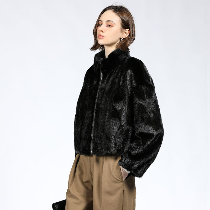 LAJIAO TOTO整貂皮外套女2025新款水貂皮毛进口高级时尚皮草大衣