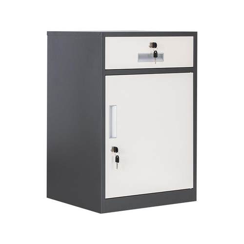 钢制文件活动柜办公储物矮柜移动铁皮柜抽屉带锁桌下活动柜床头柜 - 图3