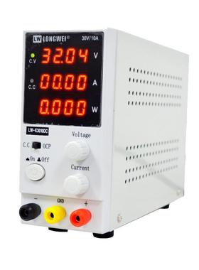龙威直流稳压电源30V10A迷你可调开关电源电镀老化高精四位电源
