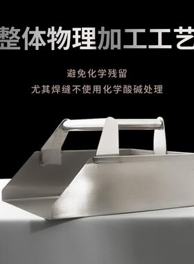 搓子撮箕畚斗大小号工厂车间搓子农用粮食铲加厚304不锈钢物料铲