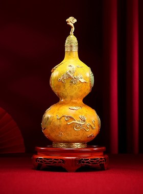 黄铜葫芦摆件福禄双全家居客厅玄关办公室公司开业乔迁送朋友礼品