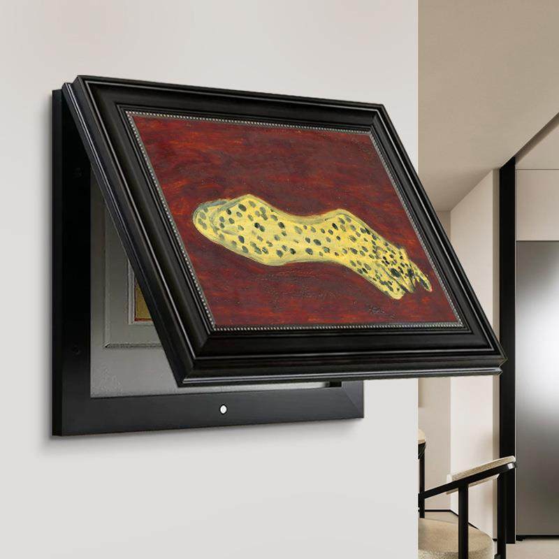 中古风电表箱装饰画2024新款电箱配电箱遮挡挂画轻奢高级感金钱豹,淘宝优惠券,粉丝福利购,淘宝优惠卷