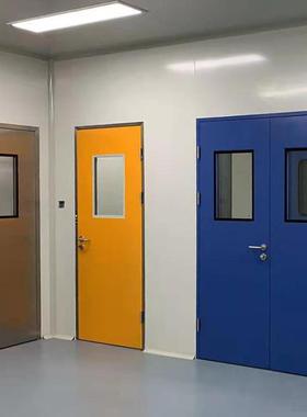 江苏GMP实验室专用铝合金成品门不锈钢净化门包边彩钢板门