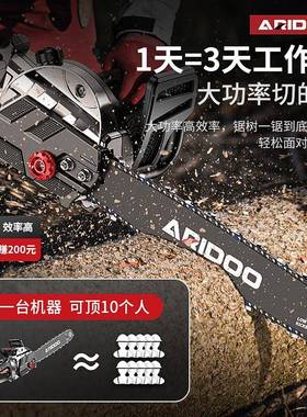 德国电锯伐木锯16寸家用小型手持电链锯链条锯木工锯插电220v柴锯