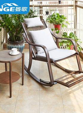 摇椅躺椅大人阳台家用休闲椅家居藤椅椅子户外庭院懒人摇摇椅