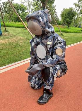 马蜂服加厚透气三风扇全套养殖工具防蜂服连体蜂农哈哈马蜂服