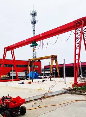 10吨龙门吊厂房车间室内室外吊运重型物料上包下花单梁门式起重机