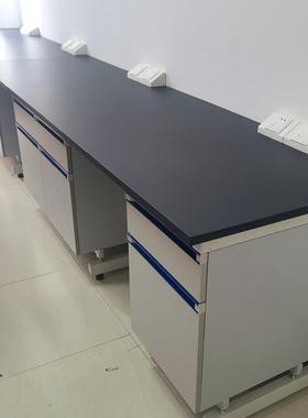 钢木实验台工作台学校实验室实验桌操作台实验室边台钢木操作台
