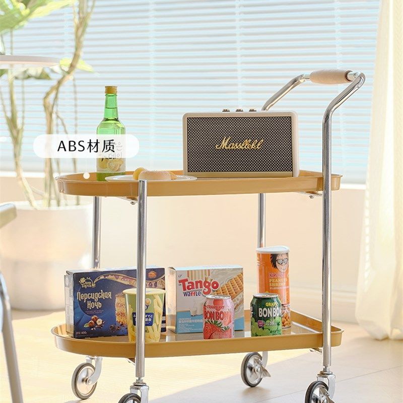 家用沙发边几可移动小茶几网红小推车迷你奶油风小桌子创意小边几,淘宝优惠券,粉丝福利购,淘宝优惠卷