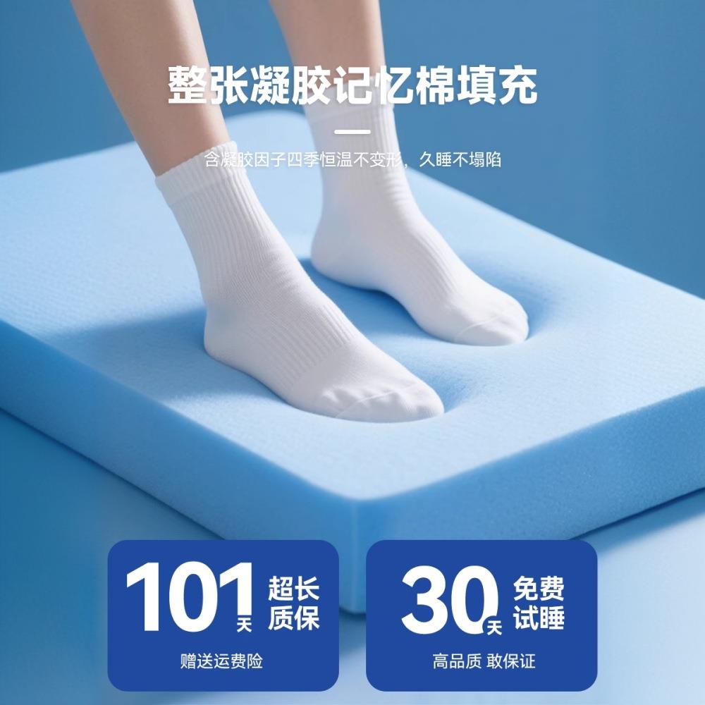 凝胶记忆棉床垫遮盖物软垫家用卧室垫子海绵租房专用学生宿舍单人 - 图2