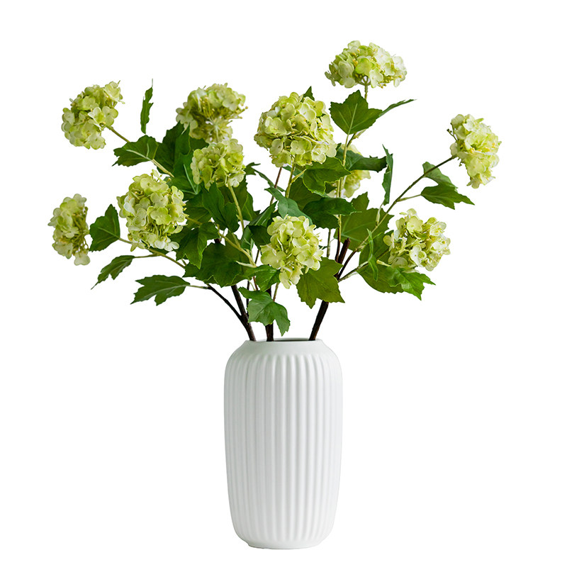 逼真手感绣球单枝假花雪球仿真花客厅餐桌装饰花瓶绢花婚礼手捧花,淘宝优惠券,粉丝福利购,淘宝优惠卷