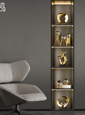 网红高档套装摆件客厅玄关电视柜酒柜展示柜轻奢家居软装饰品摆设