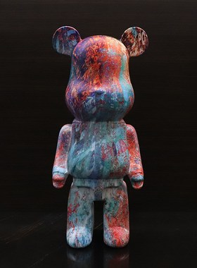 网红玻璃钢暴力熊大型摆件酒吧商场创意打卡拍照装饰品落地存钱罐