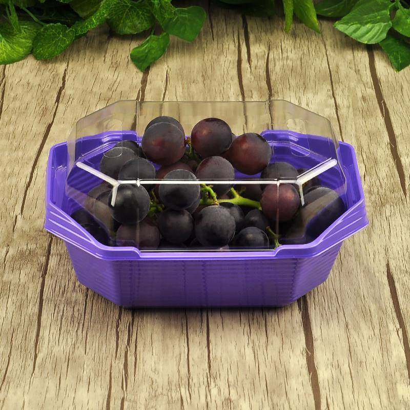 V45O一次性水果盒香印葡萄船型带盖打包盒巨峰阳光玫瑰包,淘宝优惠券,粉丝福利购,淘宝优惠卷