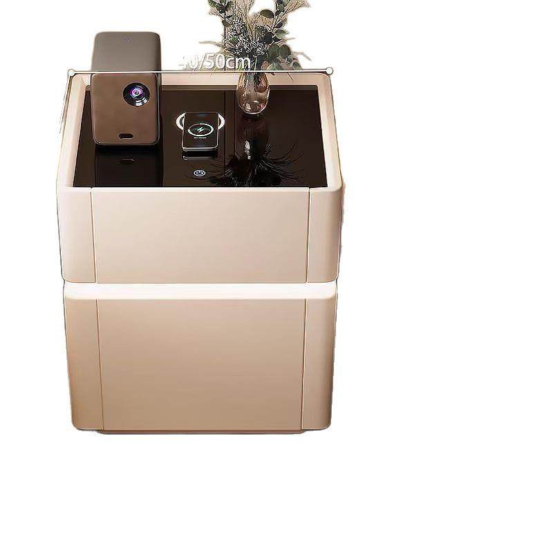 智能床头柜现代家用一体收纳保险箱多功能简约无线充电卧室床边柜,淘宝优惠券,粉丝福利购,淘宝优惠卷