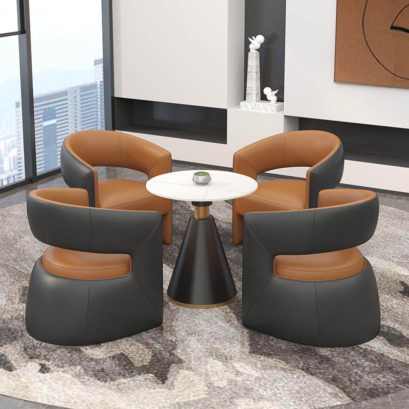 轻奢售楼处接待洽谈桌椅组合现代展厅营销中心酒店休息区一桌四椅,淘宝优惠券,粉丝福利购,淘宝优惠卷