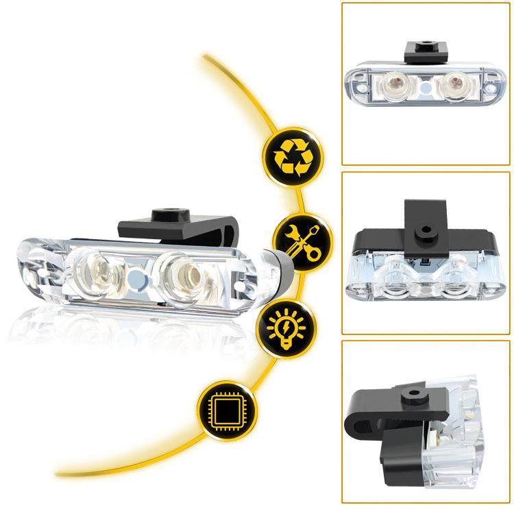 厂家供应有线遥控一拖四2LED汽车中网爆闪灯格栅夹子开道灯警示灯,淘宝优惠券,粉丝福利购,淘宝优惠卷