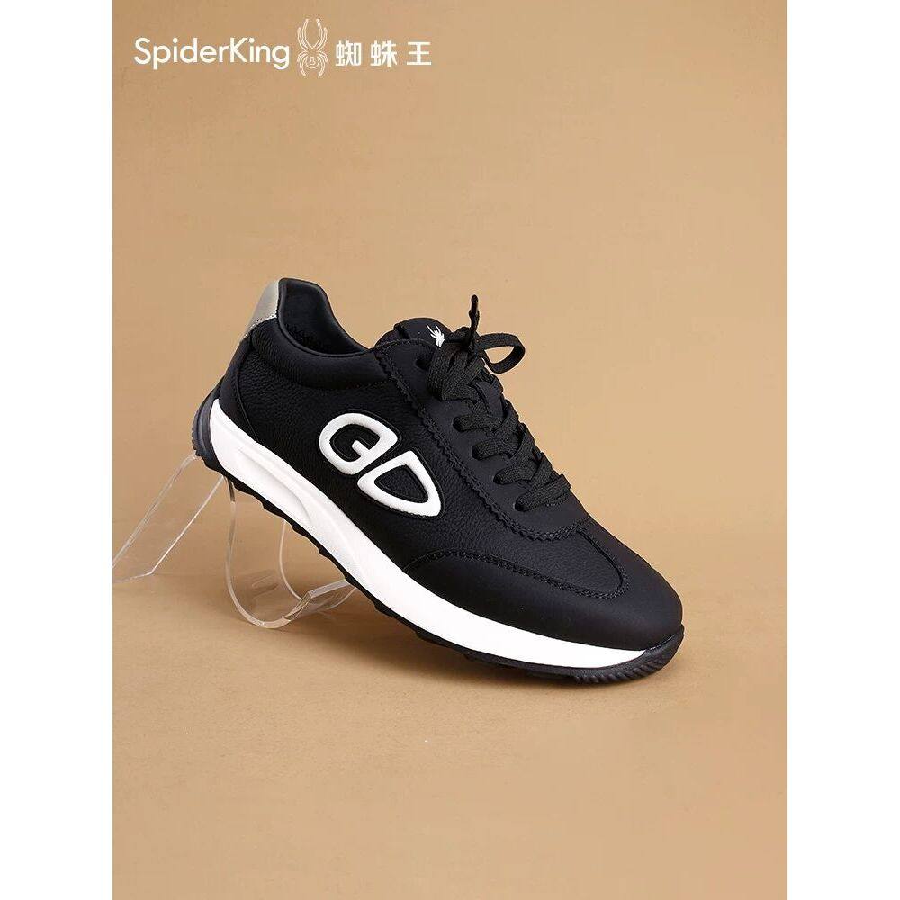 蜘蛛王德训鞋男时尚百搭休闲运动鞋2026春季真皮潮流轻便软底男鞋,淘宝优惠券,粉丝福利购,淘宝优惠卷