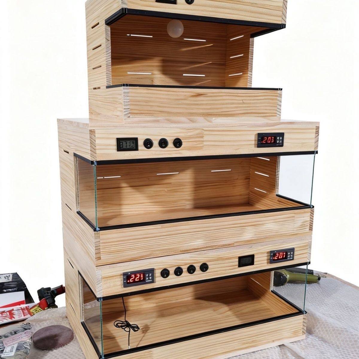 智能实木饲养芦丁鸡守宫刺猬陆龟蜥蜴角蛙爬虫保温箱恒温宠物爬箱,淘宝优惠券,粉丝福利购,淘宝优惠卷