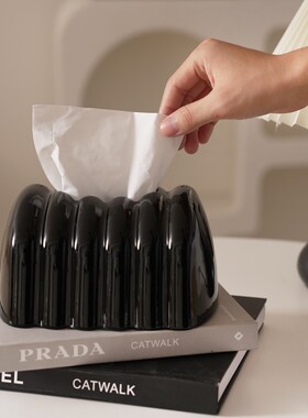 LENYVASEN 创意巧克力陶瓷纸巾盒装饰抽纸盒桌面摆件餐巾纸收纳盒