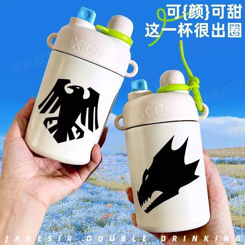 战锤40k星际战士双饮保温杯吸管水杯大容量不锈钢学生便携,淘宝优惠券,粉丝福利购,淘宝优惠卷