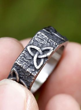 new Vintage Hollow Out Mens Stainless Steel Celtic Knot Simp