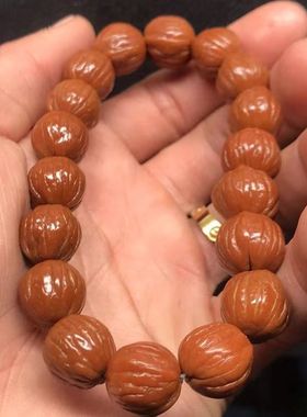 小核桃手串土豪猴头核桃手串打底玉化款男女款11-16新款纯天然