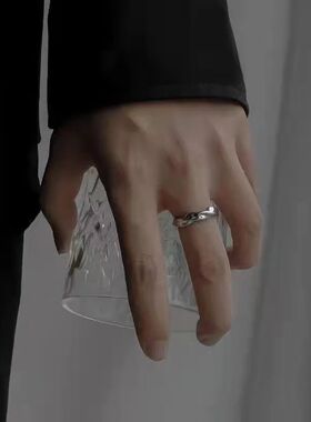 Mobius Wave Ring Silver Color Alloy Open Ring For Women Simp