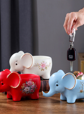 玄关门口放钥匙的收纳盒摆件客厅入户进门鞋柜轻奢现代托盘装饰品