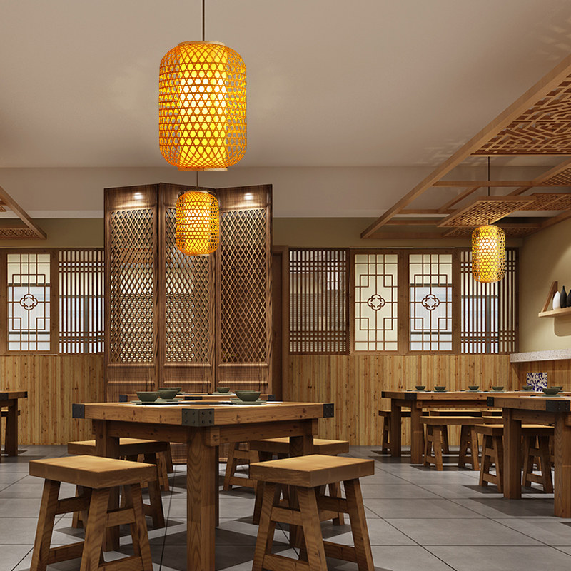 中式竹编灯笼广告定制LOGO免费印字饭店大排档茶馆竹艺民宿餐吊灯,淘宝优惠券,粉丝福利购,淘宝优惠卷