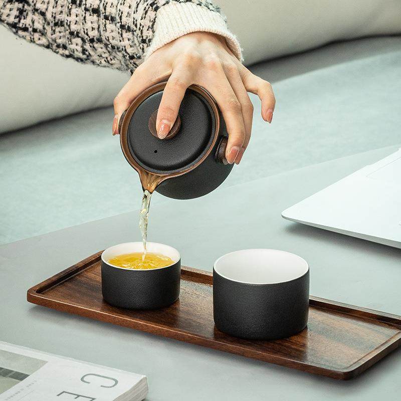 A6L快客杯一壶二杯旅行茶具套装便携家用简约泡茶壶陶瓷茶杯,淘宝优惠券,粉丝福利购,淘宝优惠卷