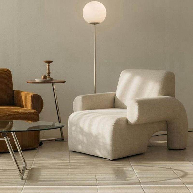 北欧个性客厅中古单人沙发椅小户型简约现代休闲灯芯绒懒人椅舒适,淘宝优惠券,粉丝福利购,淘宝优惠卷