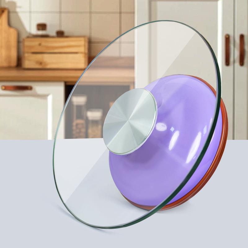 钢化玻璃蛋糕转盘裱花转台可旋转抹面裱花台家用商用烘焙工具 - 图1