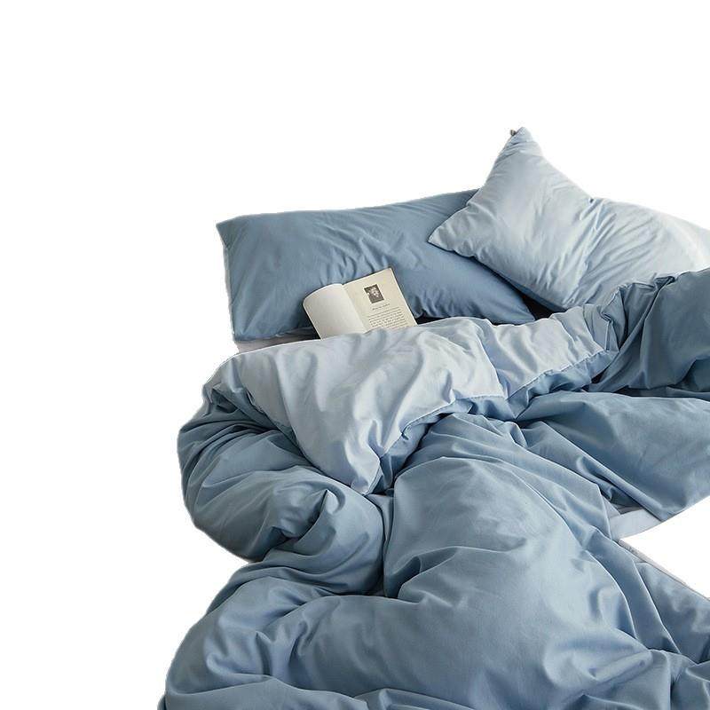 母婴A类四件套纯水洗棉被套床单床笠款纯色简约风学生宿舍三件套,淘宝优惠券,粉丝福利购,淘宝优惠卷